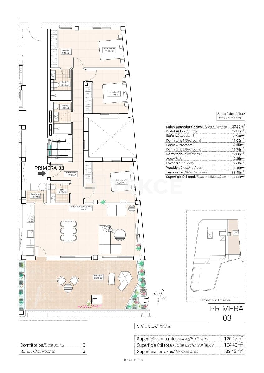 3 Zimmer Wohnung zu verkaufen in Hondon de las Nieves mit Pool Garage - 305.000 € (Ref: 8965184)