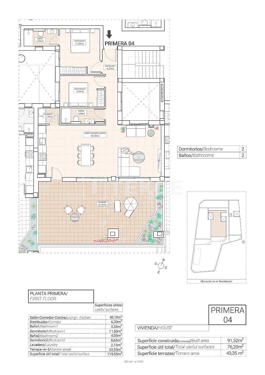 3 Zimmer Wohnung zu verkaufen in Hondon de las Nieves mit Pool Garage - 305.000 € (Ref: 8965184)