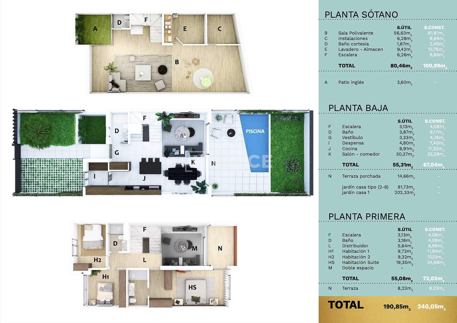 4 soveværelse Lejlighed til salg i Cambrils med swimmingpool - € 990.000 (Ref: 8965186)