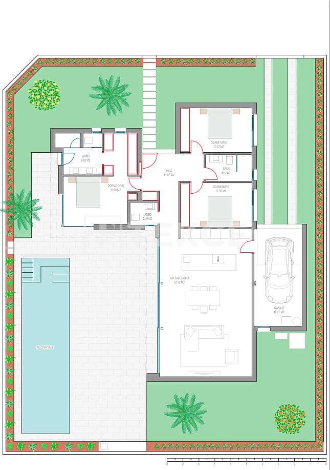 3 sypialnia Willa na sprzedaż w Los Alcazares z basenem - 490 000 € (Ref: 8965256)