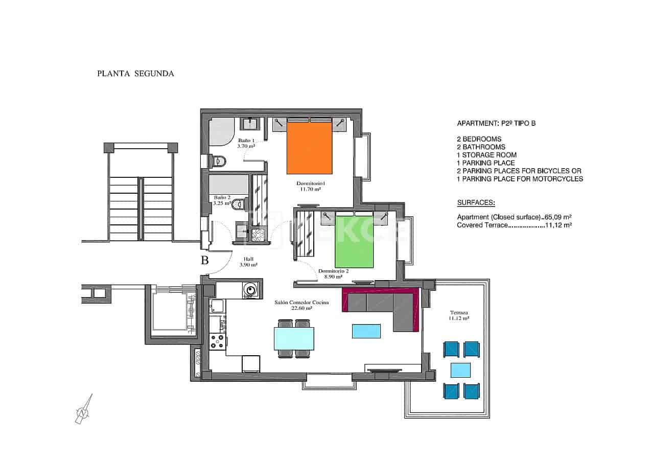 2 makuuhuone Asunto myytävänä paikassa Villamartin mukana uima-altaan - 283 000 € (Ref: 8965265)