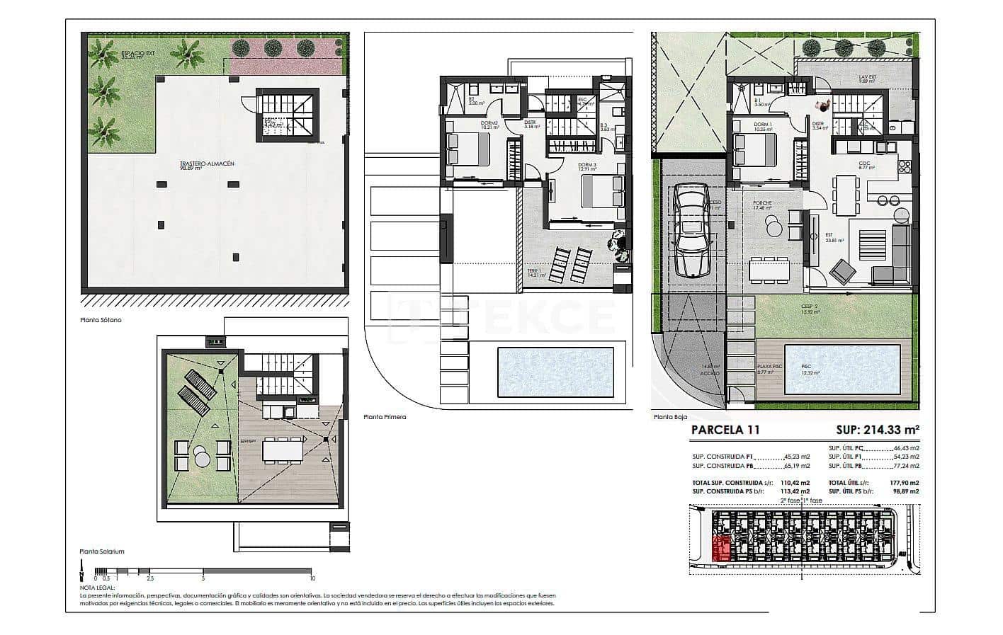 3 sypialnia Willa na sprzedaż w Torre-Pacheco z basenem - 516 000 € (Ref: 8965267)