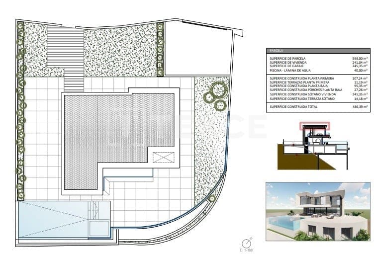 5 sypialnia Willa na sprzedaż w Finestrat z basenem - 2 600 000 € (Ref: 8965283)