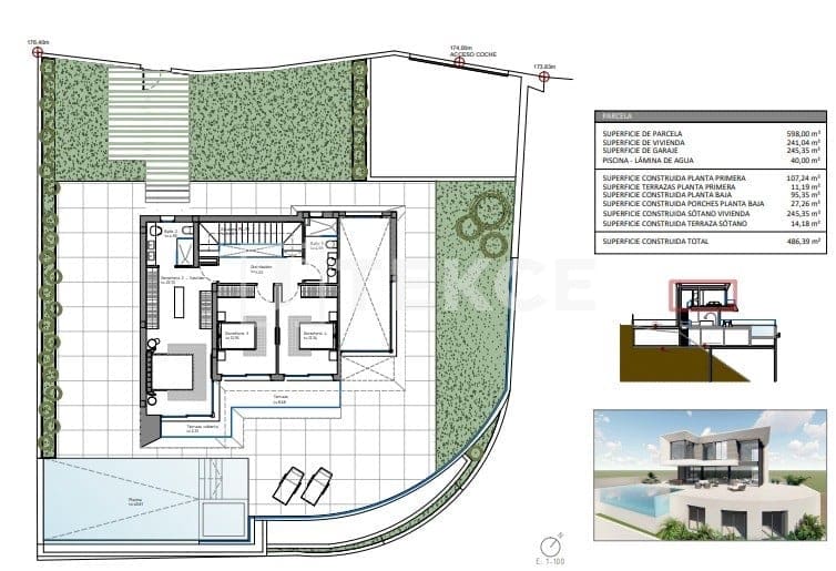 5 sypialnia Willa na sprzedaż w Finestrat z basenem - 2 600 000 € (Ref: 8965283)