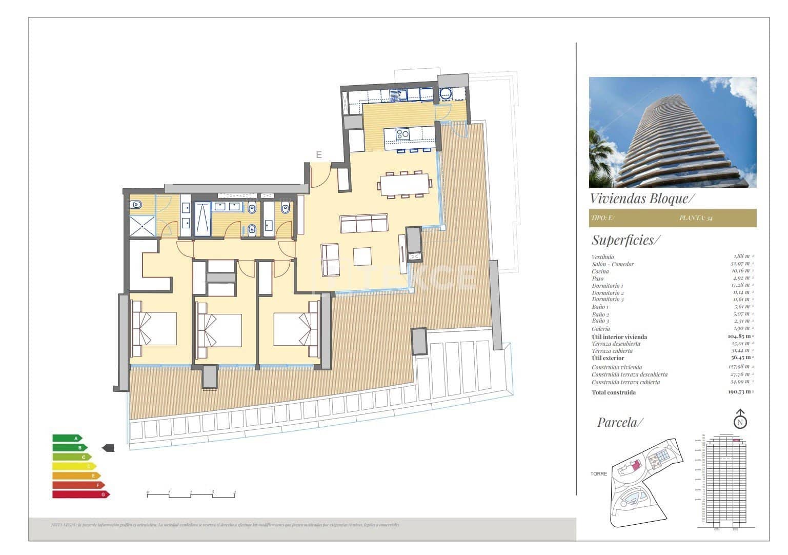 2 soveværelse Lejlighed til salg i Benidorm med swimmingpool - € 655.000 (Ref: 8965287)
