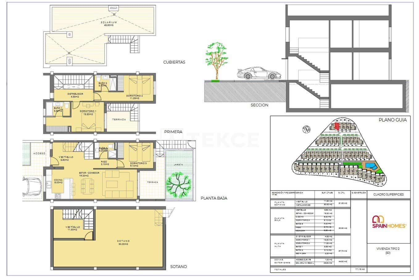 3 sypialnia Willa na sprzedaż w Monforte del Cid z basenem - 320 000 € (Ref: 8965289)