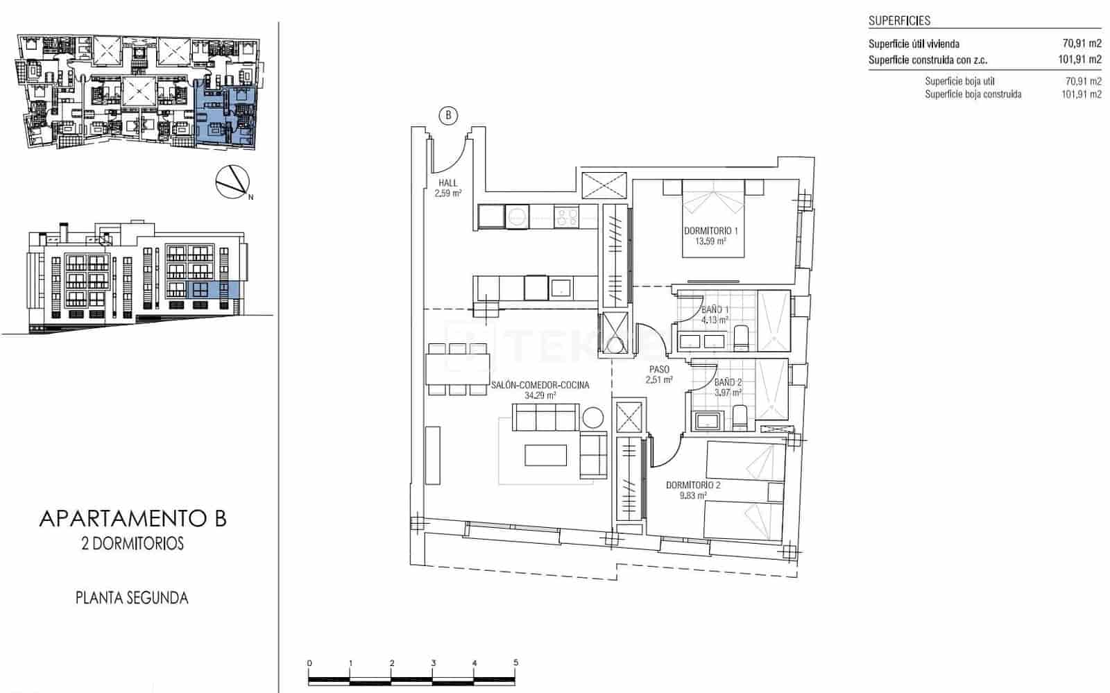 2 sovrum Lägenhet till salu i Estepona med pool - 549 000 € (Ref: 8965309)