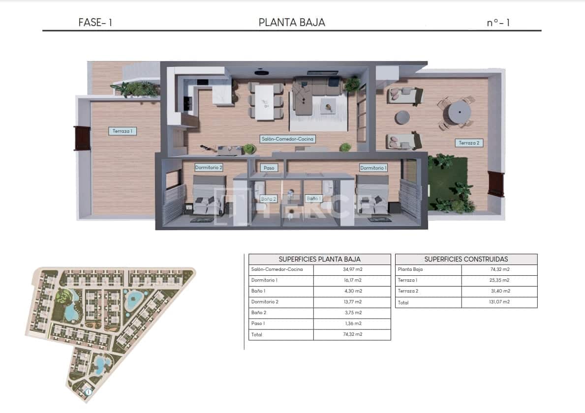 2 sypialnia Mieszkanie na sprzedaż w Los Altos z basenem - 300 000 € (Ref: 8965315)