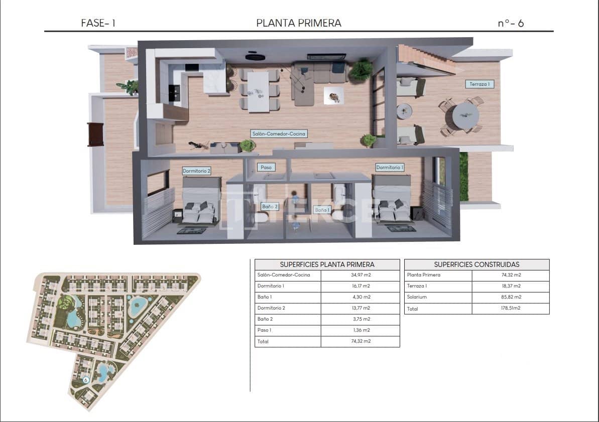 2 sypialnia Mieszkanie na sprzedaż w Los Altos z basenem - 300 000 € (Ref: 8965315)