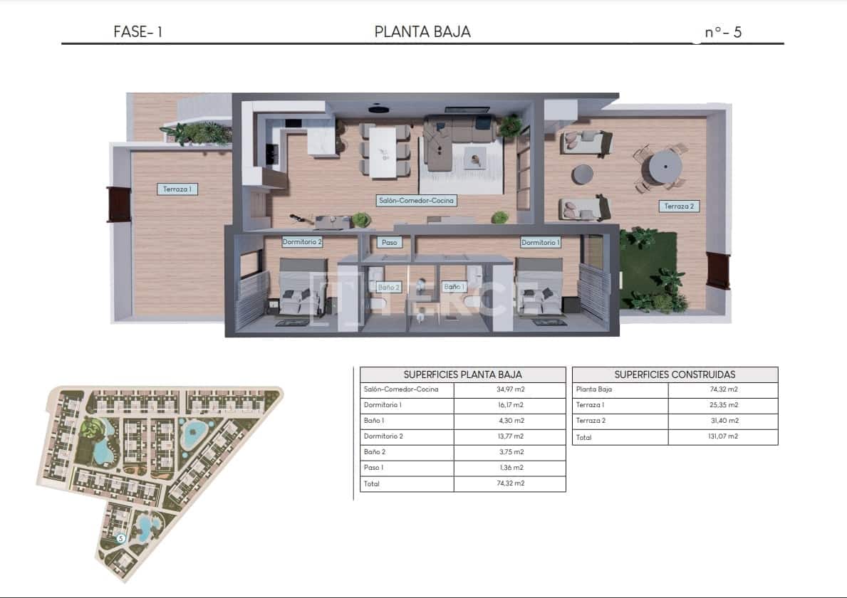 2 sypialnia Mieszkanie na sprzedaż w Los Altos z basenem - 300 000 € (Ref: 8965315)