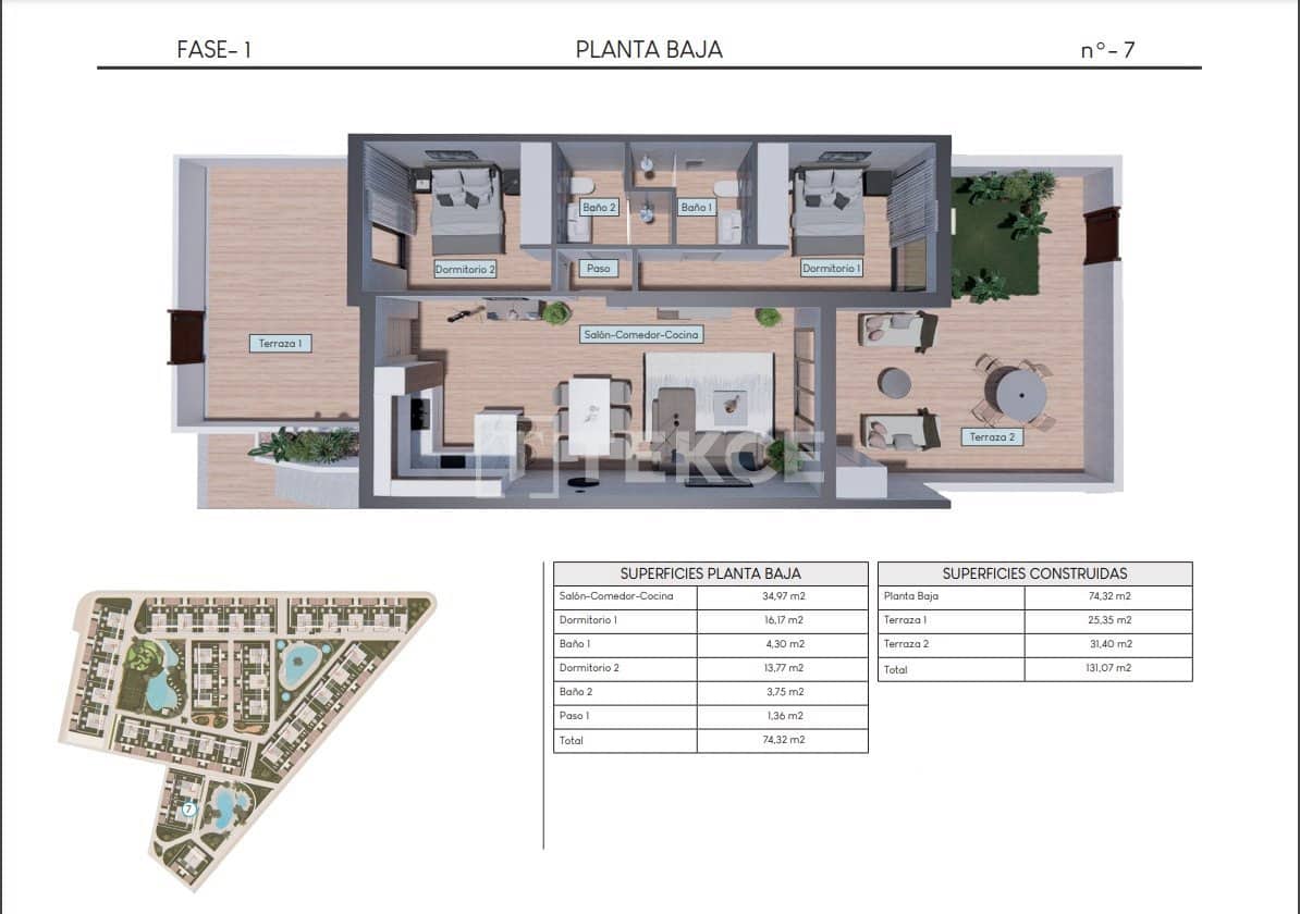2 sypialnia Mieszkanie na sprzedaż w Los Altos z basenem - 300 000 € (Ref: 8965315)