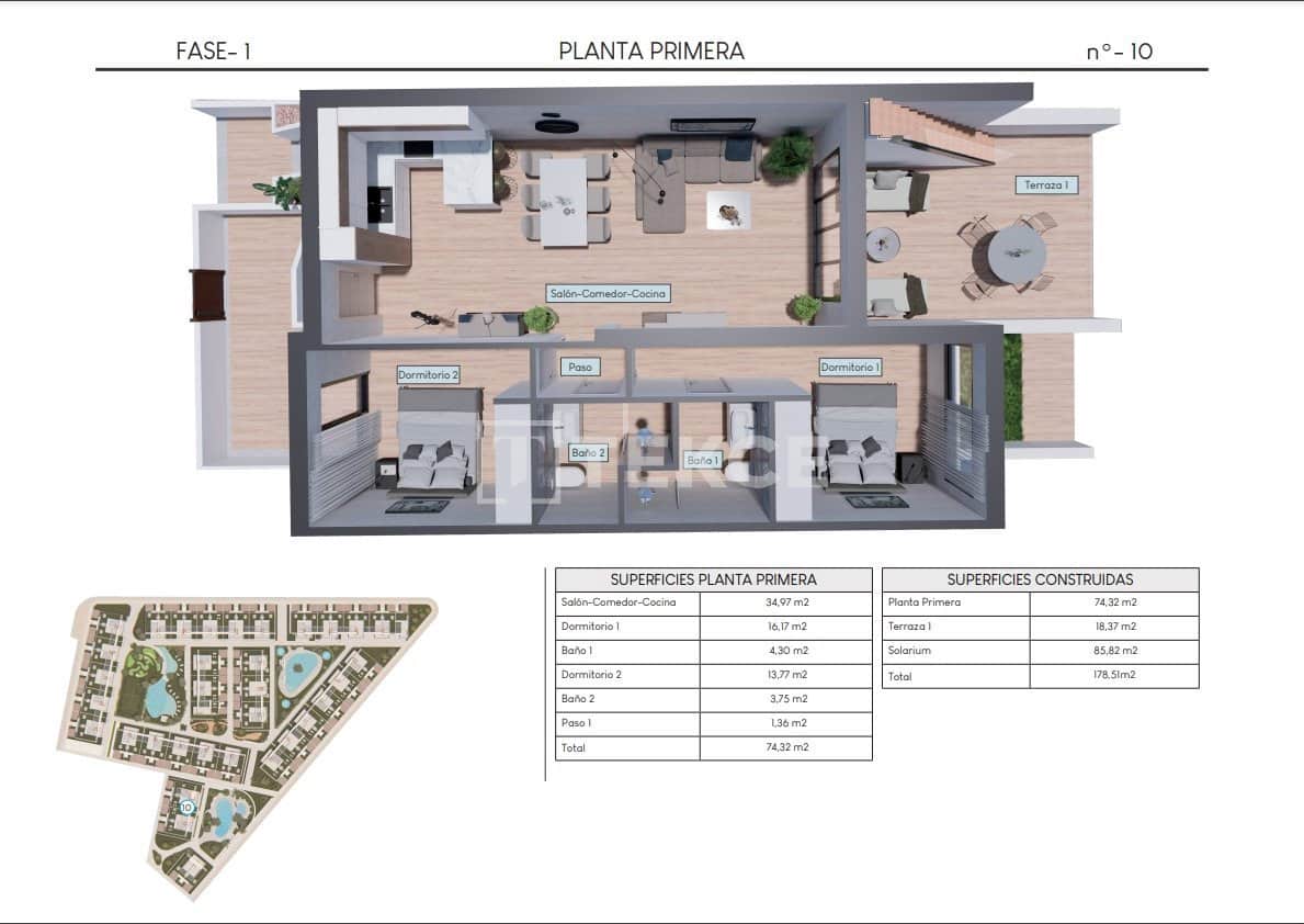 2 sypialnia Mieszkanie na sprzedaż w Los Altos z basenem - 300 000 € (Ref: 8965315)