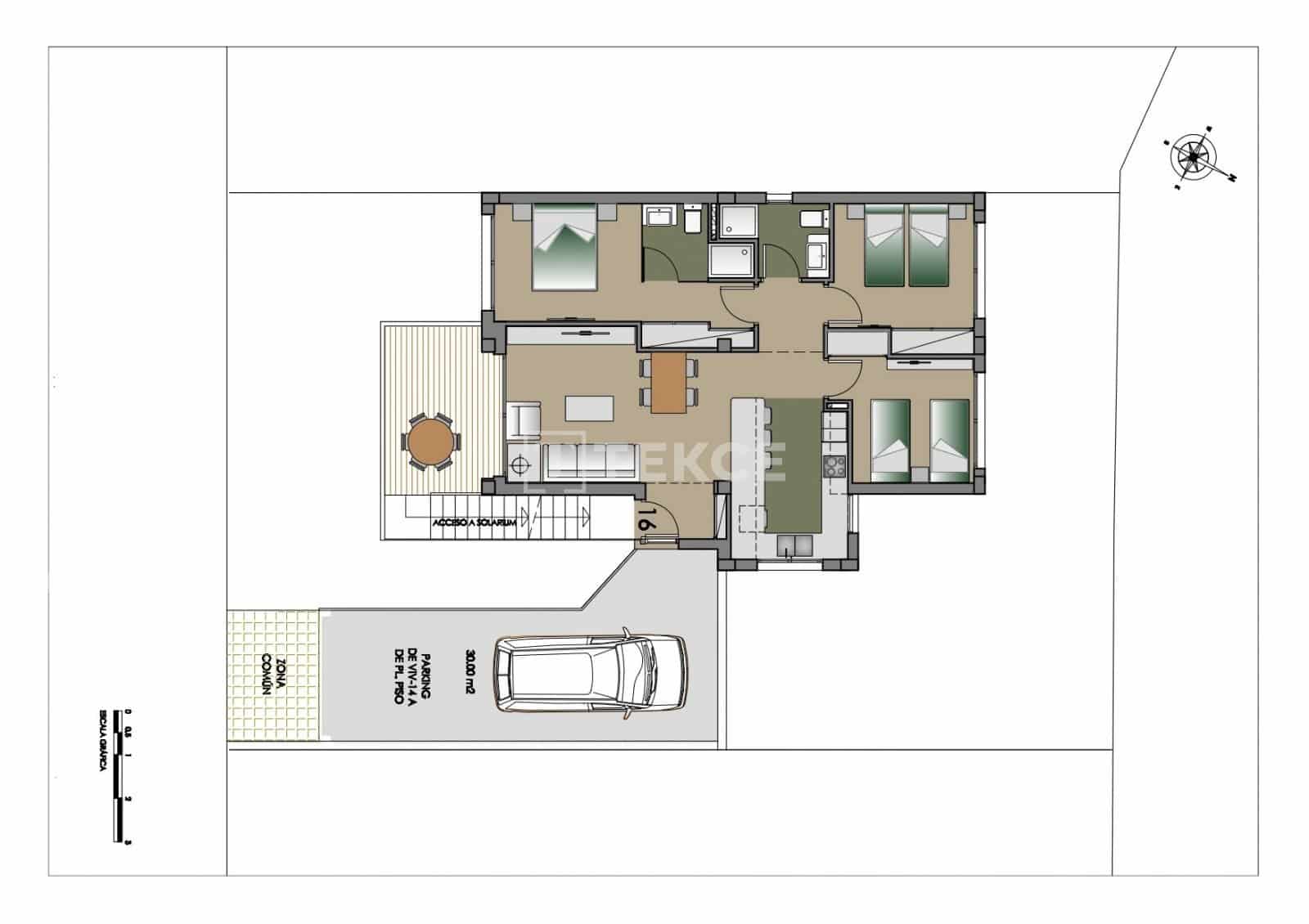 2 sypialnia Mieszkanie na sprzedaż w San Miguel de Salinas z basenem - 375 000 € (Ref: 8965326)