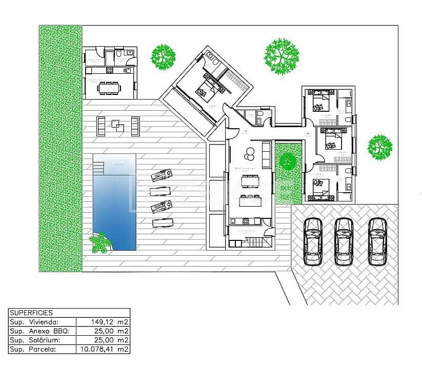 4 chambre Villa/Maison à vendre à Algorfa avec piscine - 995 000 € (Ref: 8965340)