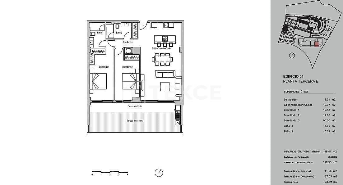 Piso de 2 habitaciones en Fuengirola en venta con piscina - 700.000 € (Ref: 8965343)