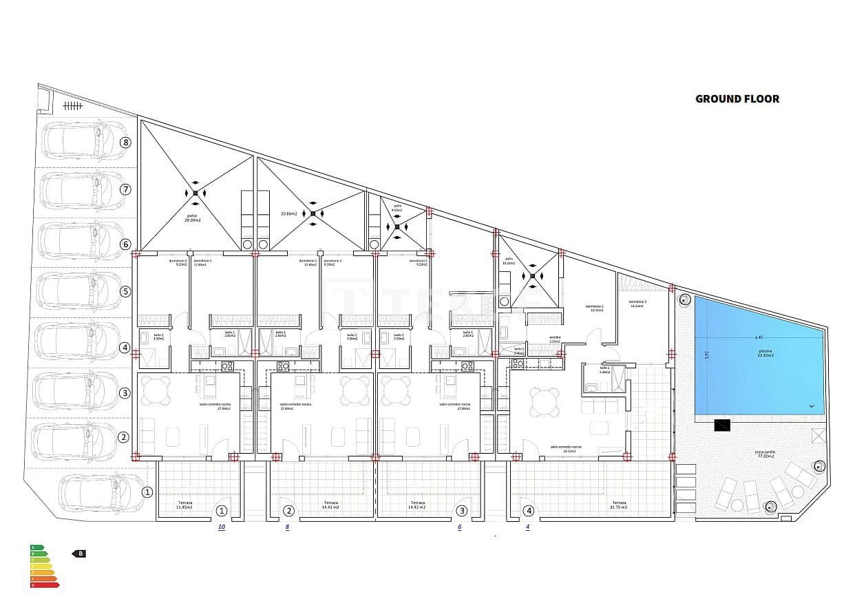 2 sypialnia Mieszkanie na sprzedaż w San Pedro del Pinatar z basenem - 270 000 € (Ref: 8965361)