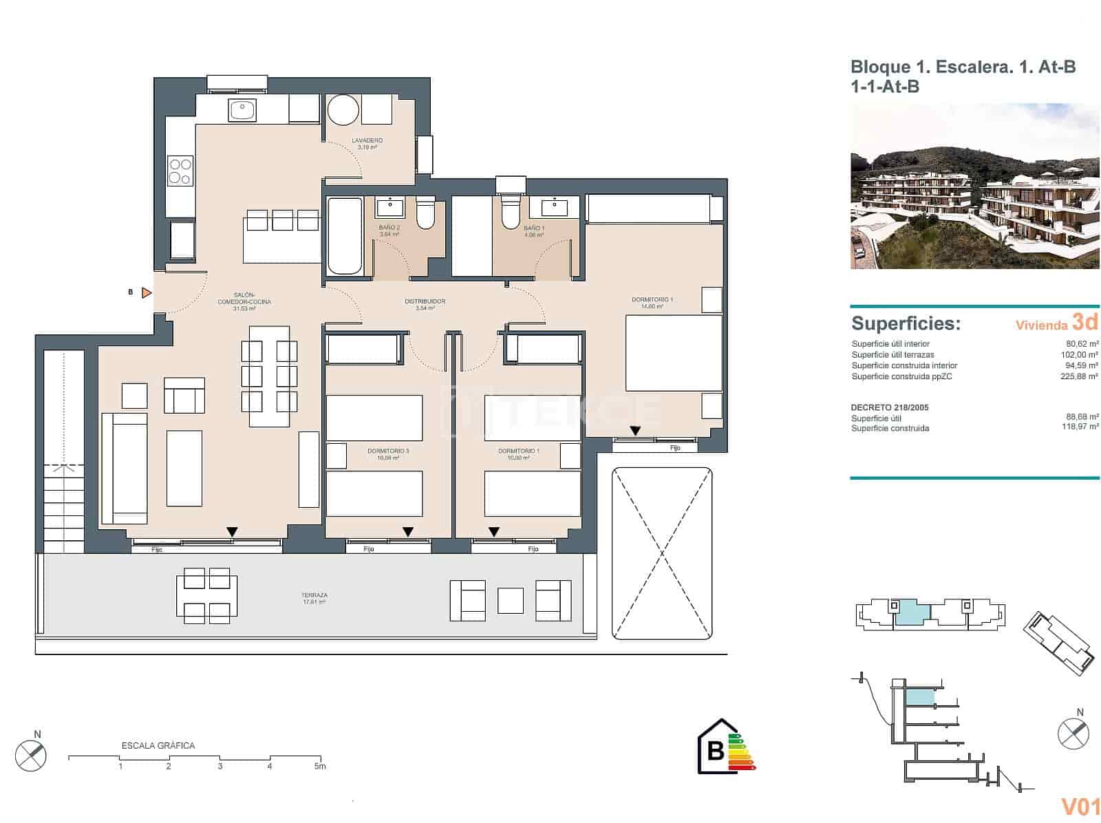 3 soverom Leilighet til salgs i Benagalbon med svømmebasseng - € 475 000 (Ref: 8965386)