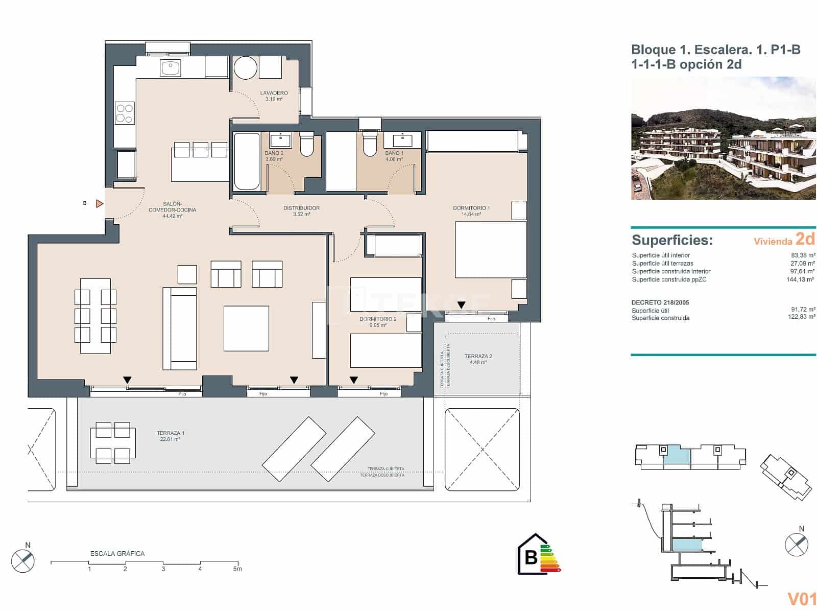 3 soverom Leilighet til salgs i Benagalbon med svømmebasseng - € 475 000 (Ref: 8965386)