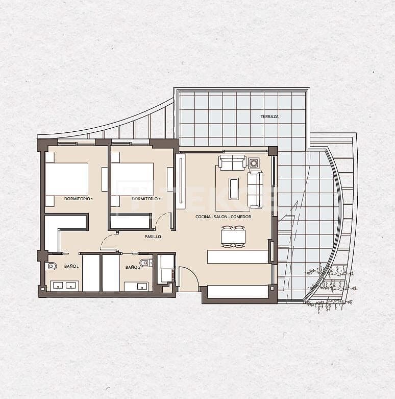 2 slaapkamer Flat te koop in Benalmadena Costa met zwembad - € 1.040.000 (Ref: 8965403)