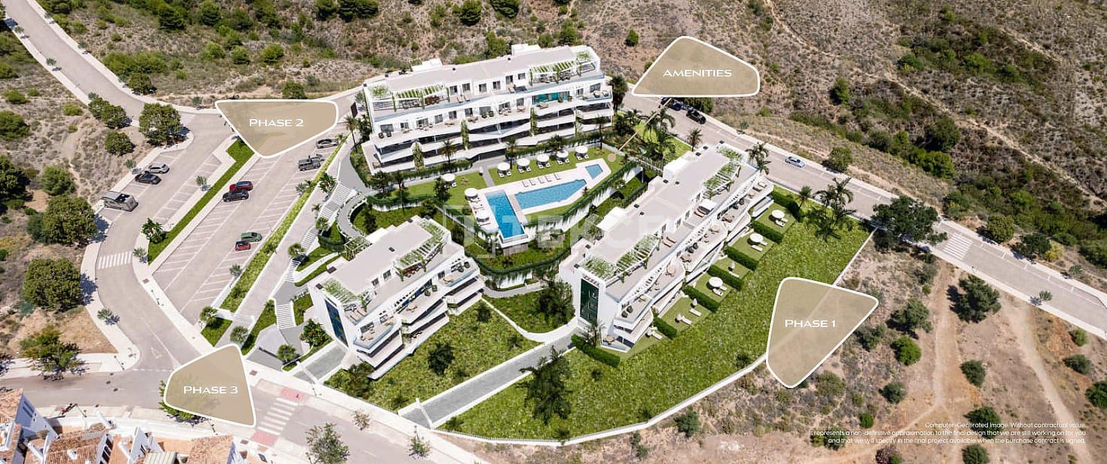 3 sovrum Lägenhet till salu i Mijas med pool - 978 000 € (Ref: 8965412)