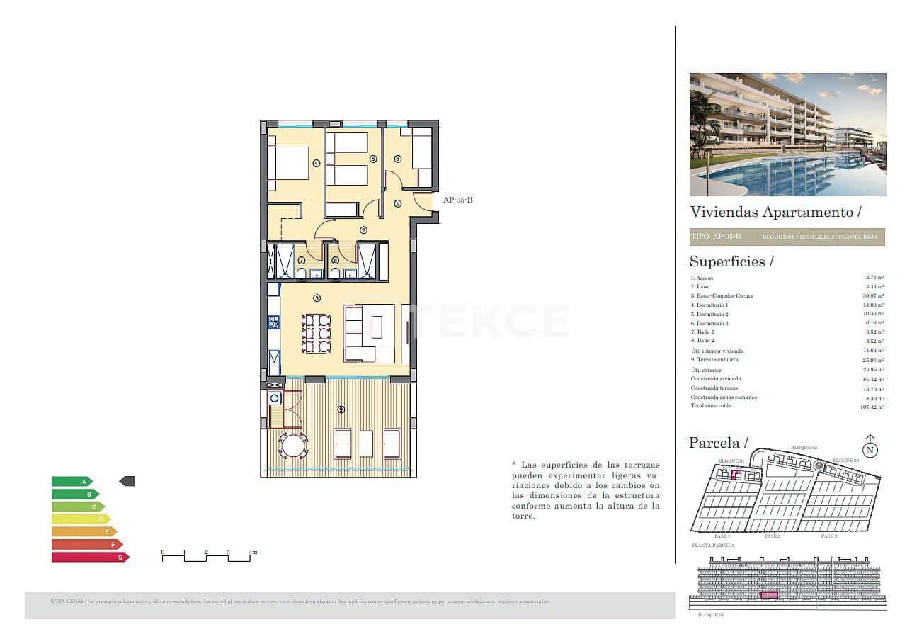 3 slaapkamer Flat te koop in Muchamiel / Mutxamel met zwembad - € 334.000 (Ref: 8965416)