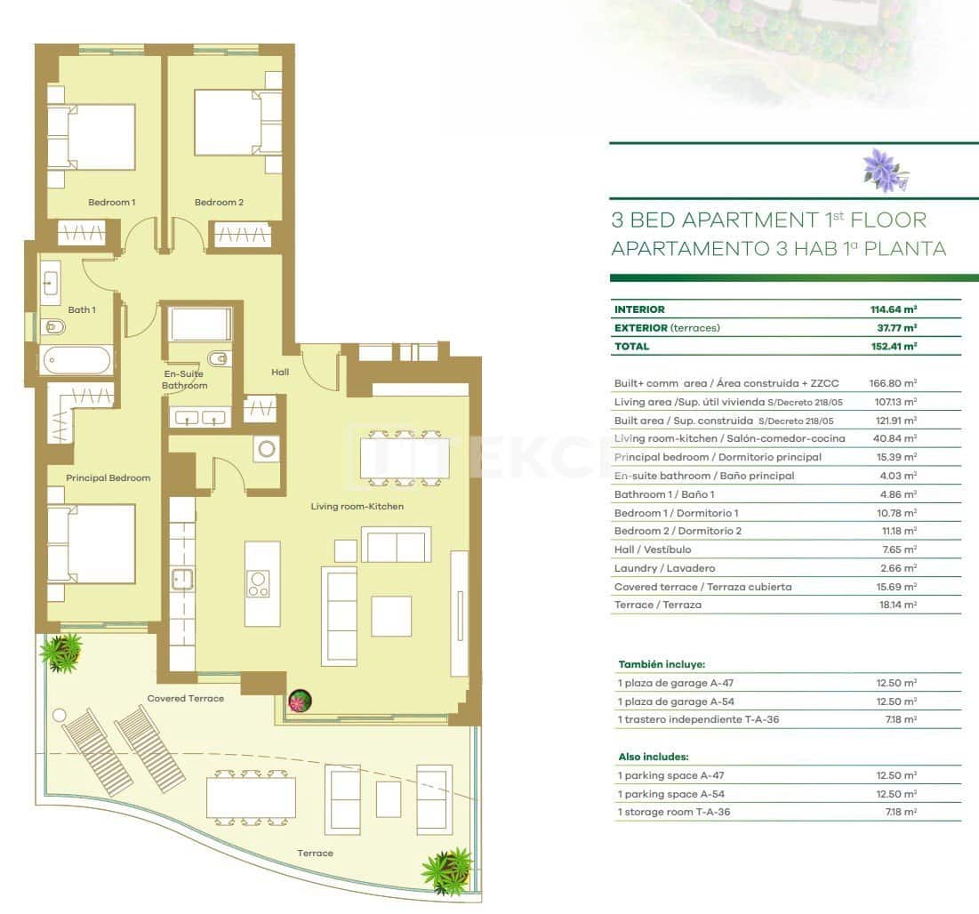 3 sovrum Lägenhet till salu i La Alcaidesa med pool - 659 000 € (Ref: 8965426)
