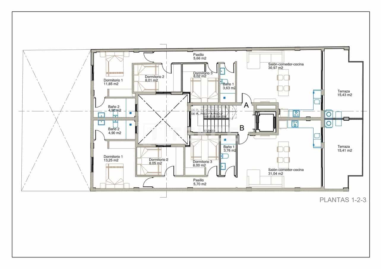 Piso de 3 habitaciones en Guardamar del Segura en venta con piscina - 350.000 € (Ref: 8965434)