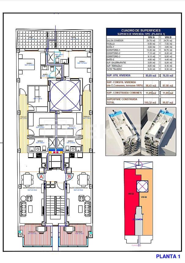 3 Zimmer Wohnung zu verkaufen in Torrevieja mit Pool - 279.000 € (Ref: 8965438)