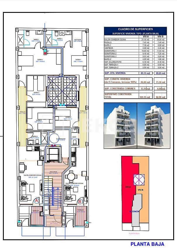 2 sypialnia Mieszkanie na sprzedaż w Torrevieja z basenem - 279 000 € (Ref: 8965439)
