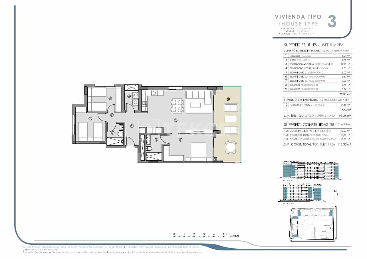 2 sypialnia Mieszkanie na sprzedaż w Orihuela Costa z basenem - 299 000 € (Ref: 8965447)