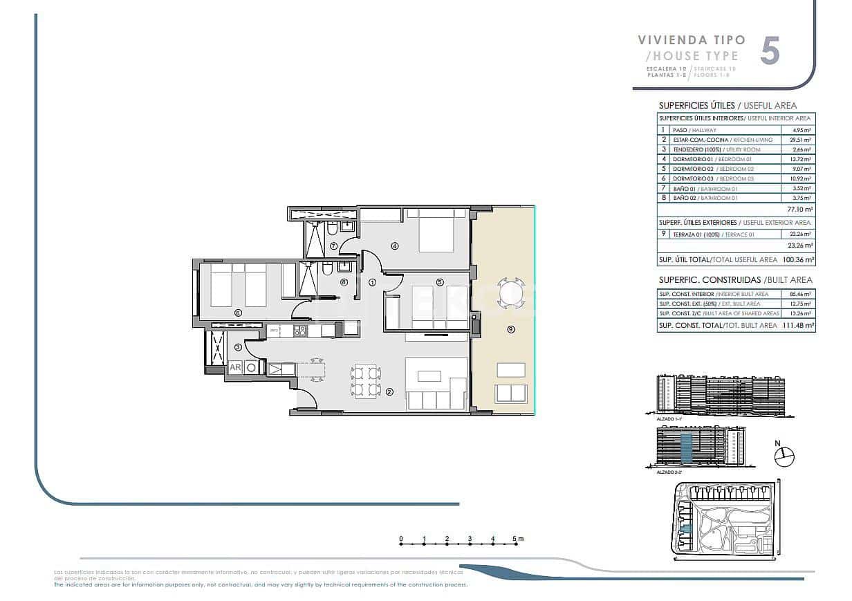 2 sypialnia Mieszkanie na sprzedaż w Orihuela Costa z basenem - 299 000 € (Ref: 8965447)