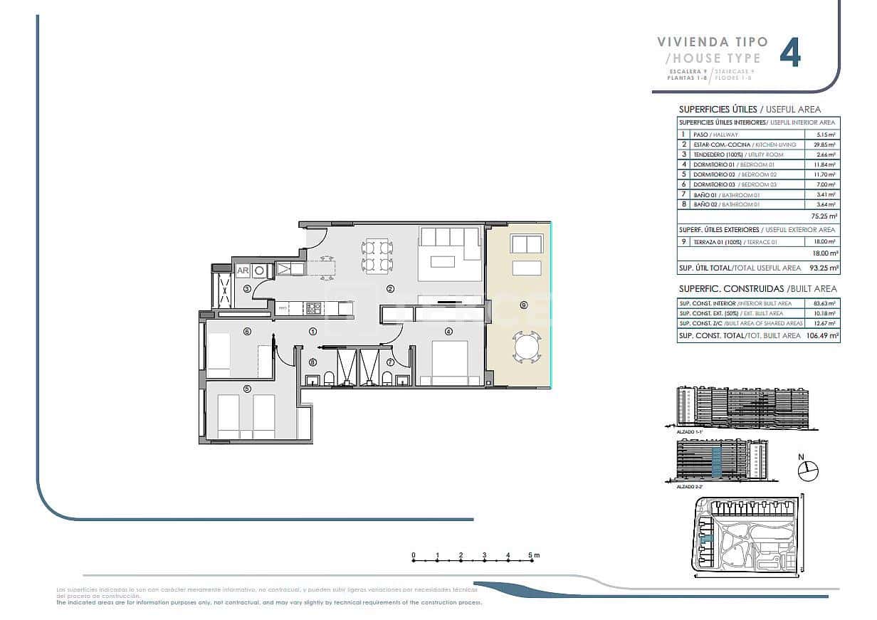 2 sovrum Lägenhet till salu i Orihuela Costa med pool - 319 000 € (Ref: 8965448)