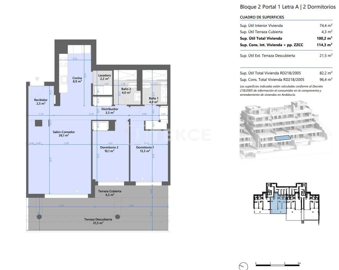 3 quarto Apartamento para venda em Los Monteros com piscina - 759 000 € (Ref: 8965513)