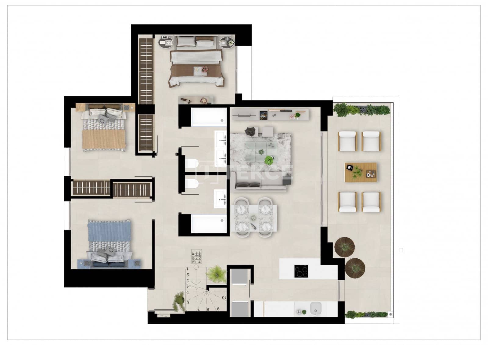 3 bedroom Flat for sale in Nueva Andalucia with pool - € 950,000 (Ref: 8965516)