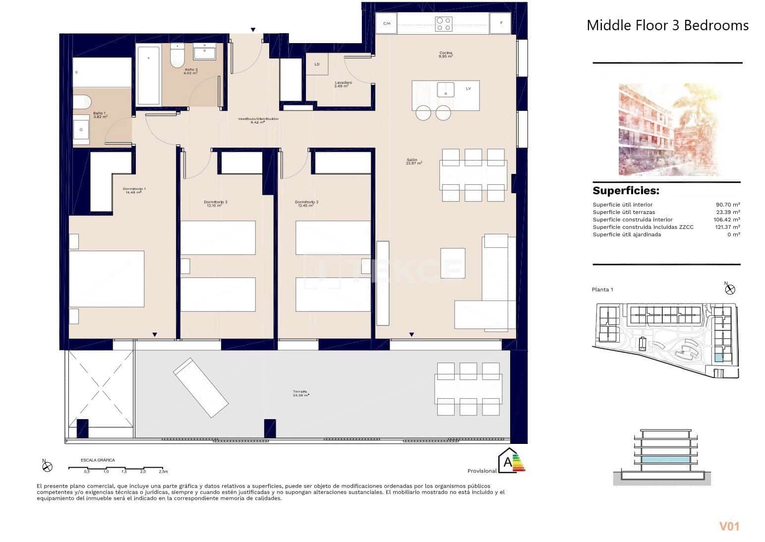 3 bedroom Flat for sale in Denia with pool - € 559,000 (Ref: 8965548)