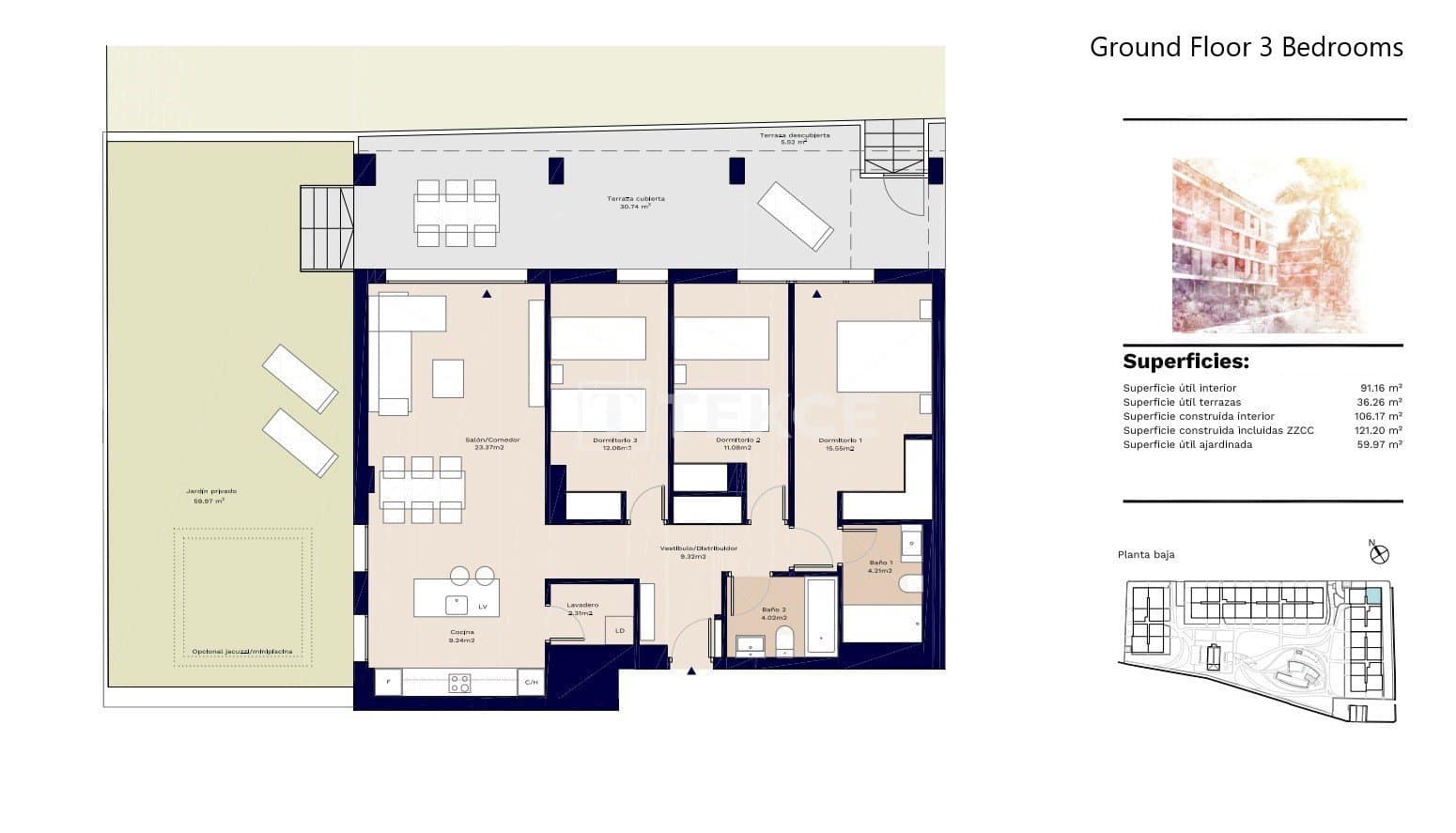 3 bedroom Flat for sale in Denia with pool - € 559,000 (Ref: 8965548)