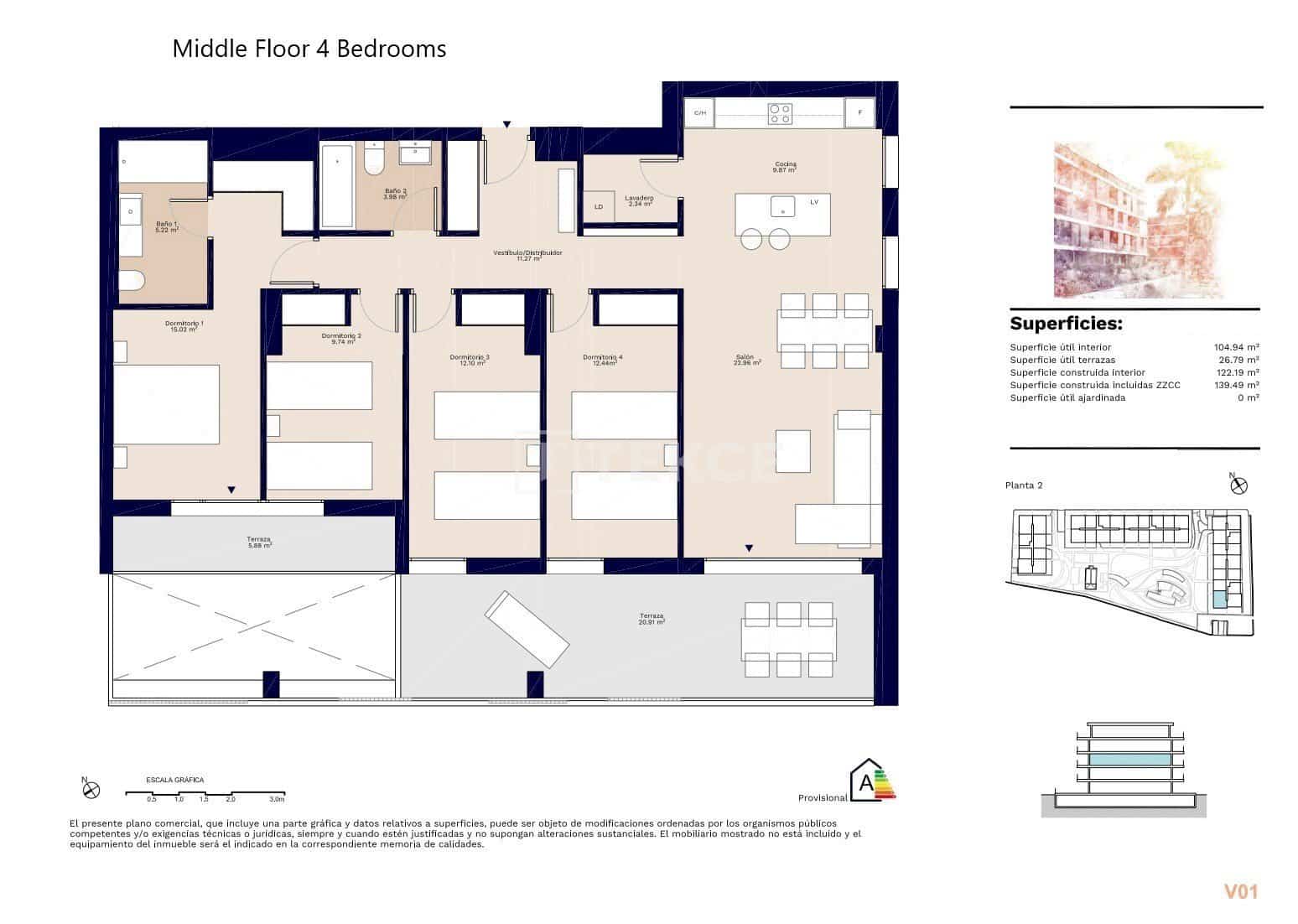 3 bedroom Flat for sale in Denia with pool - € 559,000 (Ref: 8965548)