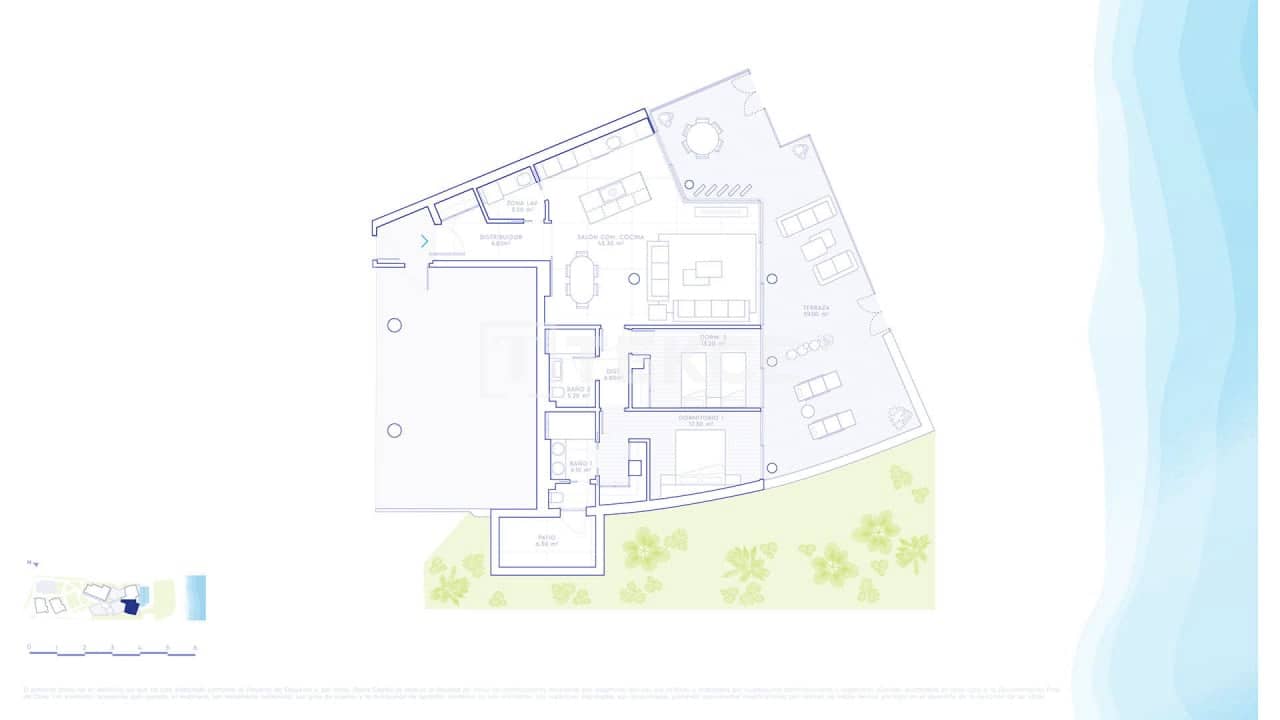 Piso de 3 habitaciones en Estepona en venta con piscina - 2.950.000 € (Ref: 8965558)