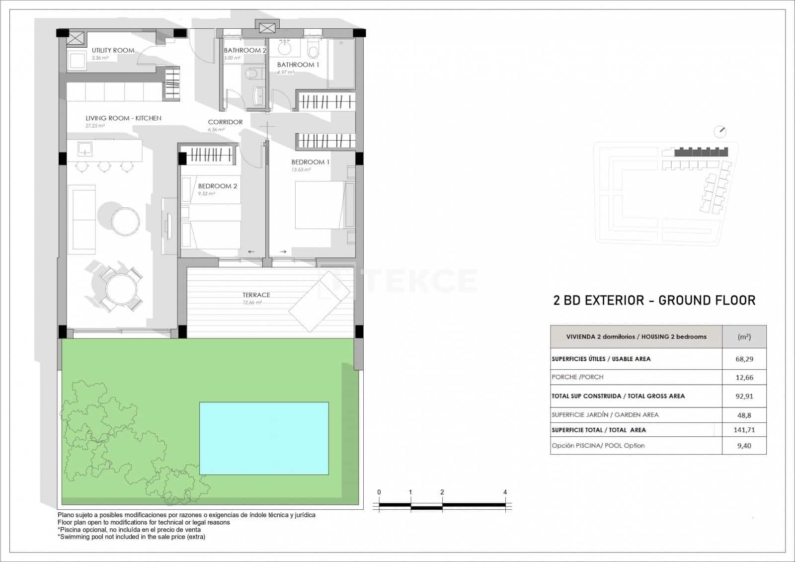 2 Zimmer Wohnung zu verkaufen in Torrevieja mit Pool - 360.000 € (Ref: 8965586)