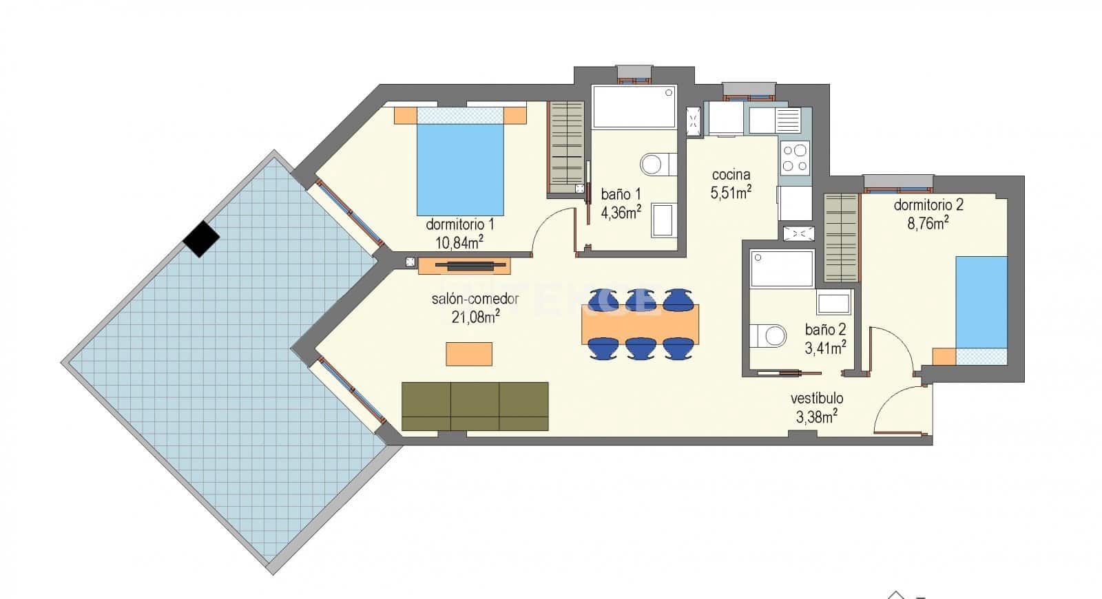 2 quarto Apartamento para venda em Benajarafe com piscina - 361 000 € (Ref: 8965592)