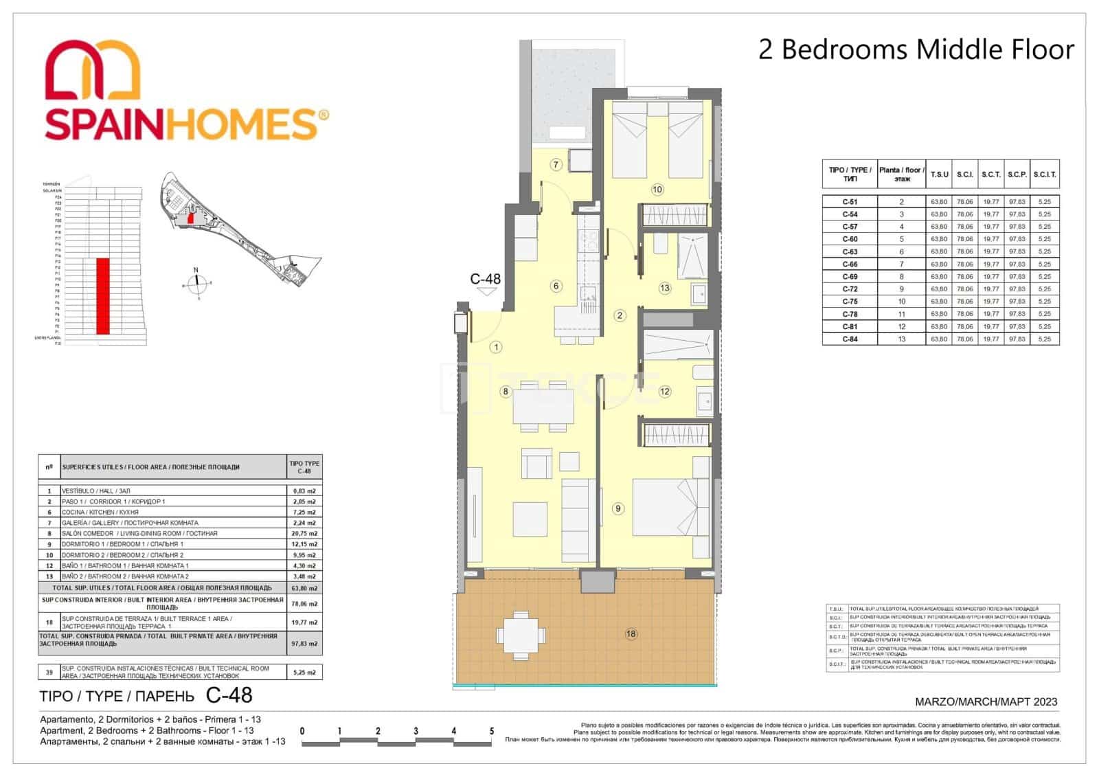 3 sypialnia Mieszkanie na sprzedaż w Benidorm z basenem - 800 000 € (Ref: 8965601)