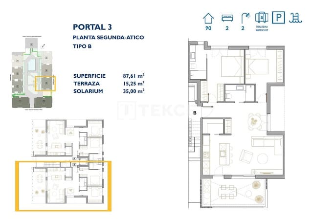 Piso de 2 habitaciones en San Pedro del Pinatar en venta con piscina - 250.000 € (Ref: 8965622)
