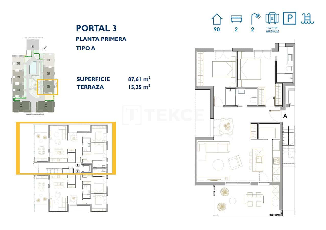 Piso de 2 habitaciones en San Pedro del Pinatar en venta con piscina - 250.000 € (Ref: 8965622)