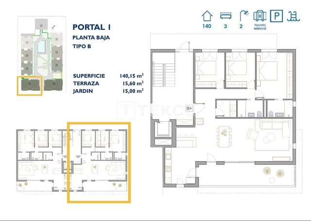 2 makuuhuone Asunto myytävänä paikassa San Pedro del Pinatar mukana uima-altaan - 255 000 € (Ref: 8965623)