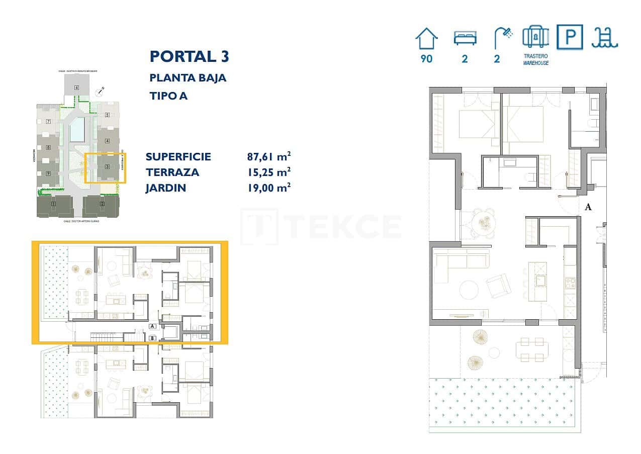 2 slaapkamer Flat te koop in San Pedro del Pinatar met zwembad - € 265.000 (Ref: 8965624)