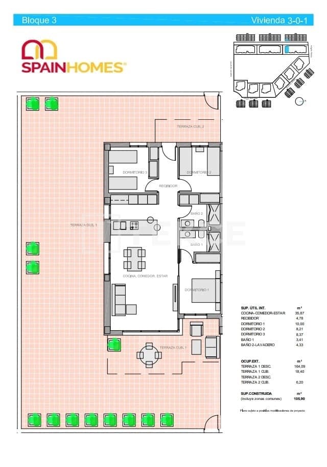 3 sovrum Lägenhet till salu i El Raso med pool - 270 000 € (Ref: 8965635)
