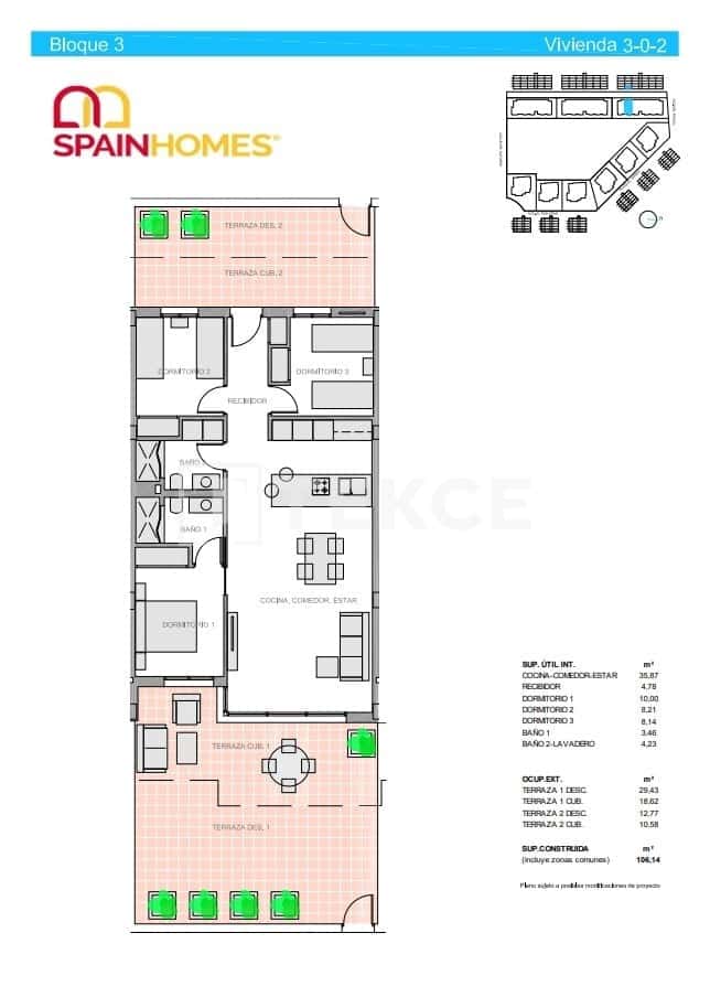 3 sovrum Lägenhet till salu i El Raso med pool - 270 000 € (Ref: 8965635)
