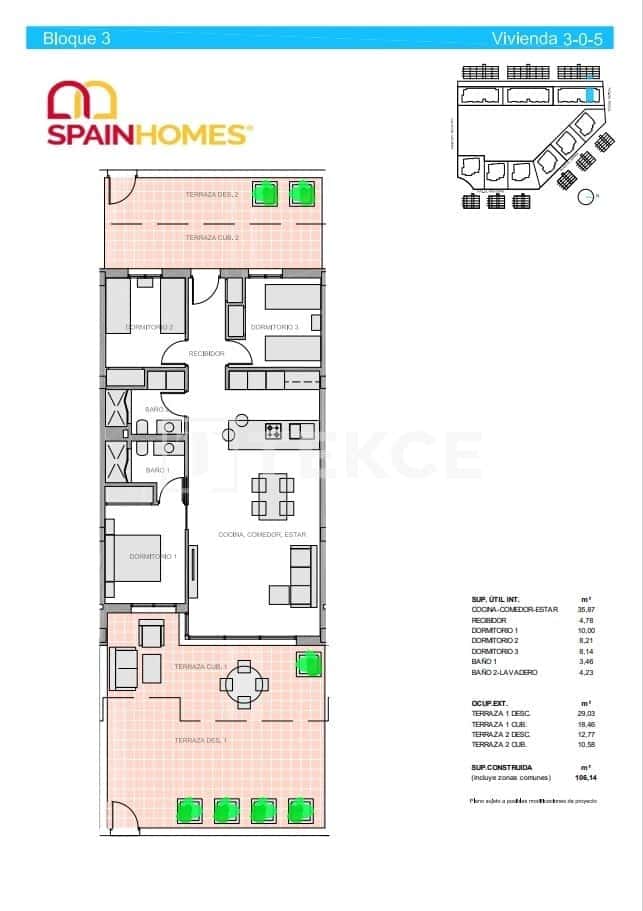 3 sovrum Lägenhet till salu i El Raso med pool - 270 000 € (Ref: 8965635)