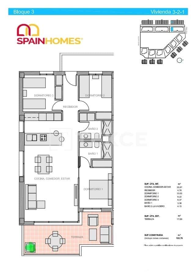 3 sovrum Lägenhet till salu i El Raso med pool - 270 000 € (Ref: 8965635)