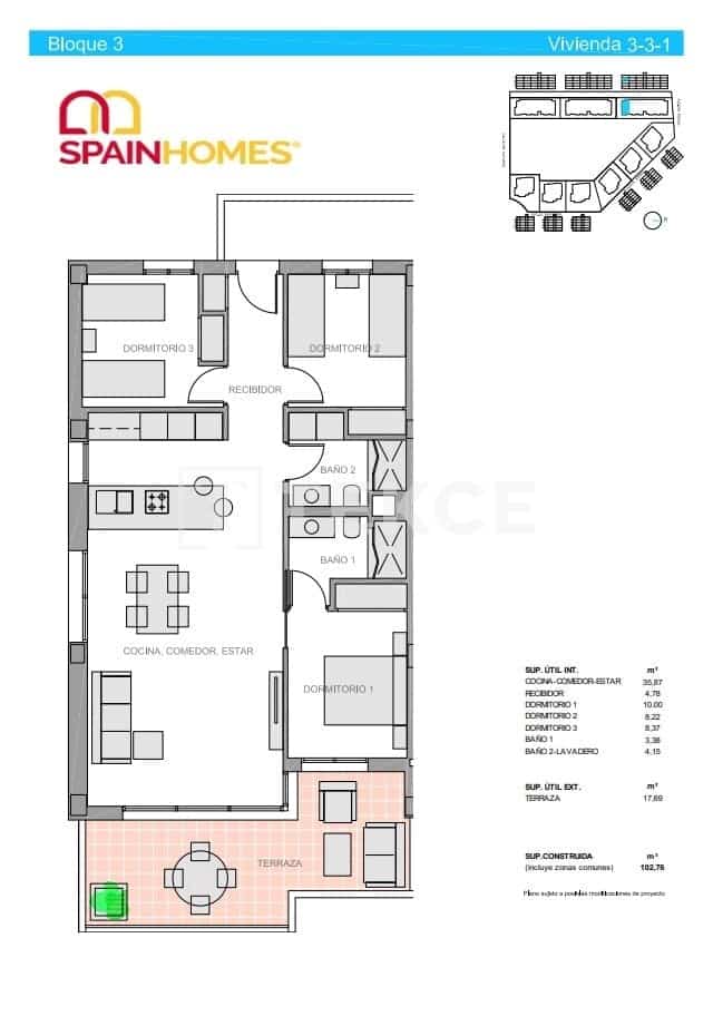 3 sypialnia Mieszkanie na sprzedaż w El Raso z basenem - 300 000 € (Ref: 8965636)